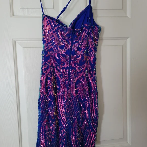 kensie sequin dress Kensie Sequin Strappy Back Party Dress